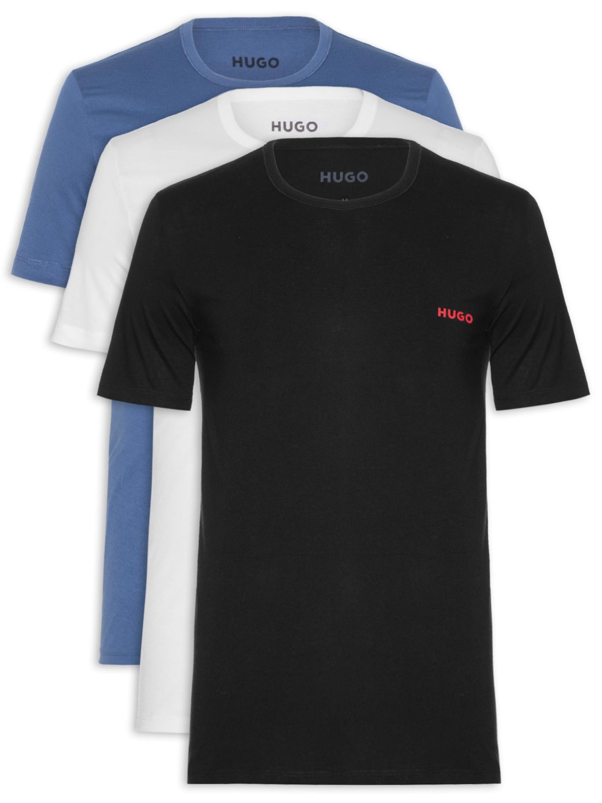 Kit Camisetas Masculina Triplet com 3 peças Hugo
