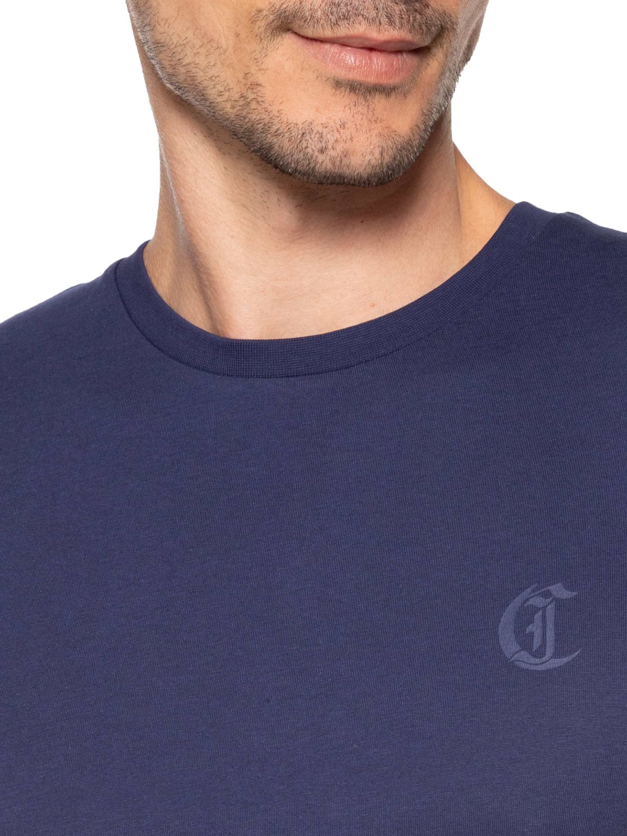 Kit Camisetas Masculinas 2 Peças Short Sleeve Azul Just Cavalli