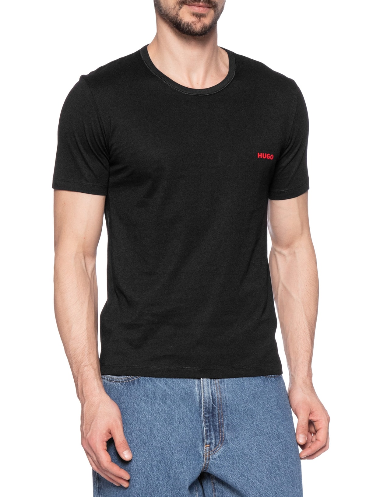 Kit Camisetas Masculinas 3 Peças Rn Triplet Hugo