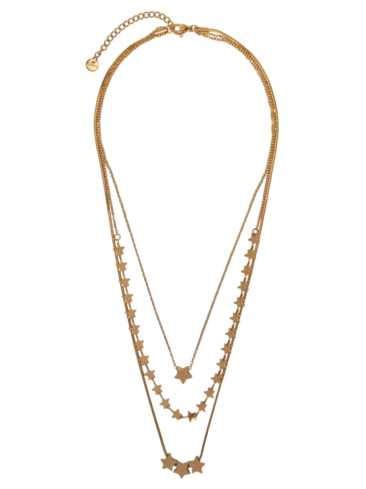 Kit Colares Com Brinco Estrela - Dourado