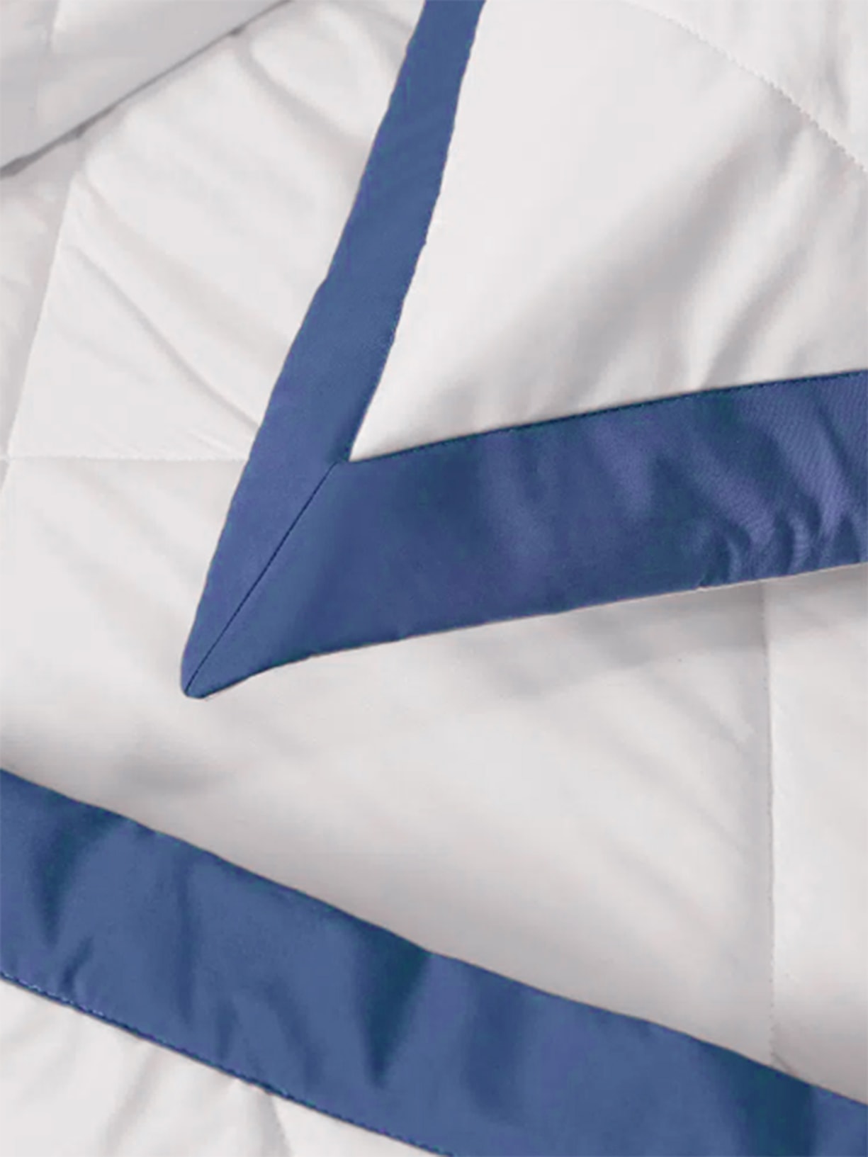 Kit Colcha Olga Queen Em Percal 200 Fios 3 Peças Azul Trussardi