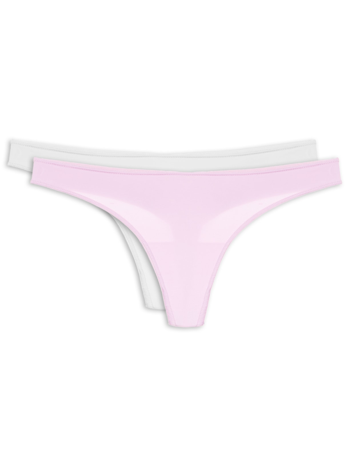 Kit Com 2 Calcinhas Fio Dental Básica - Rosa