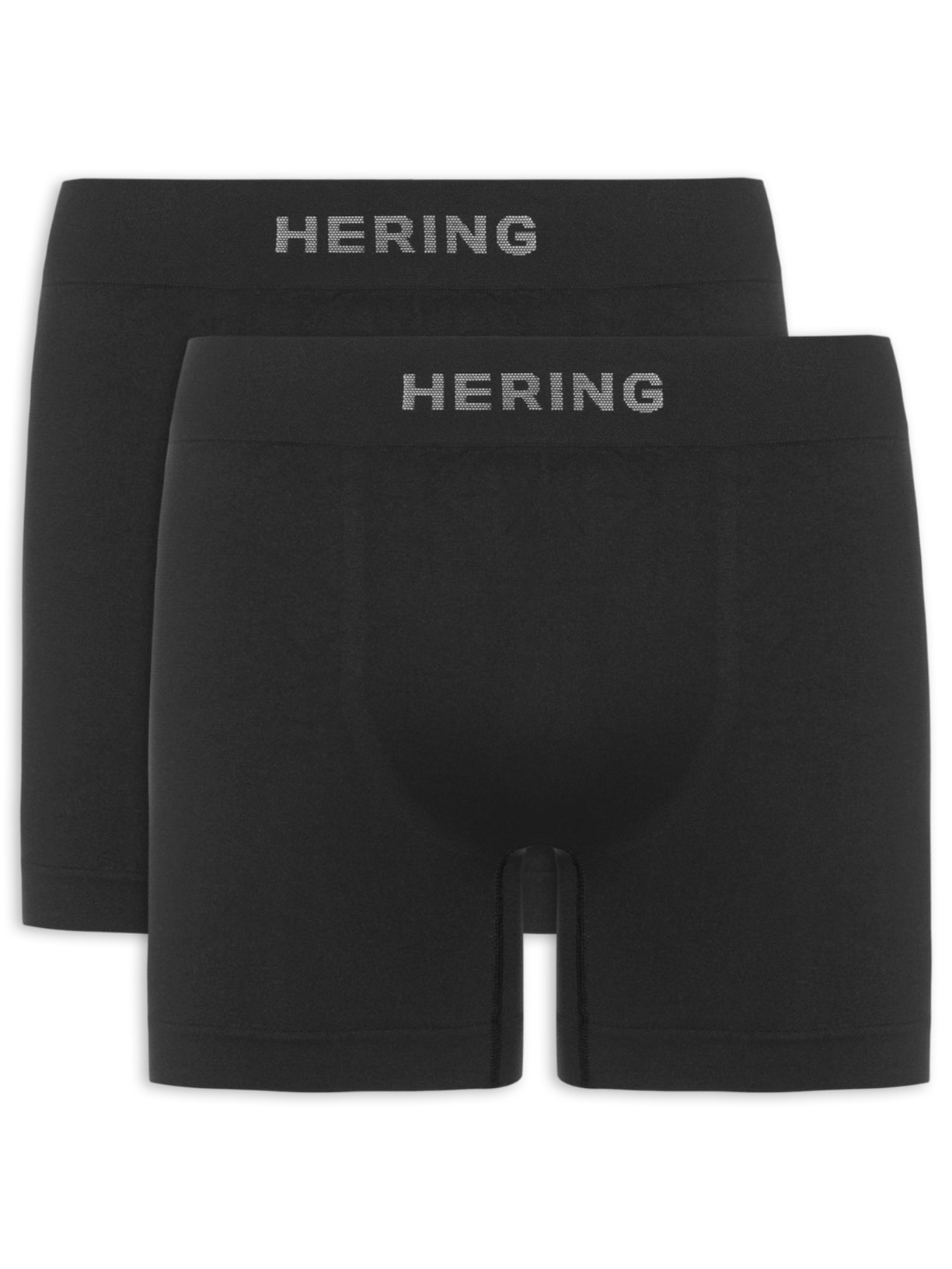 Kit Com 2 Cuecas Boxer Sem Costura Preto Hering Intimates