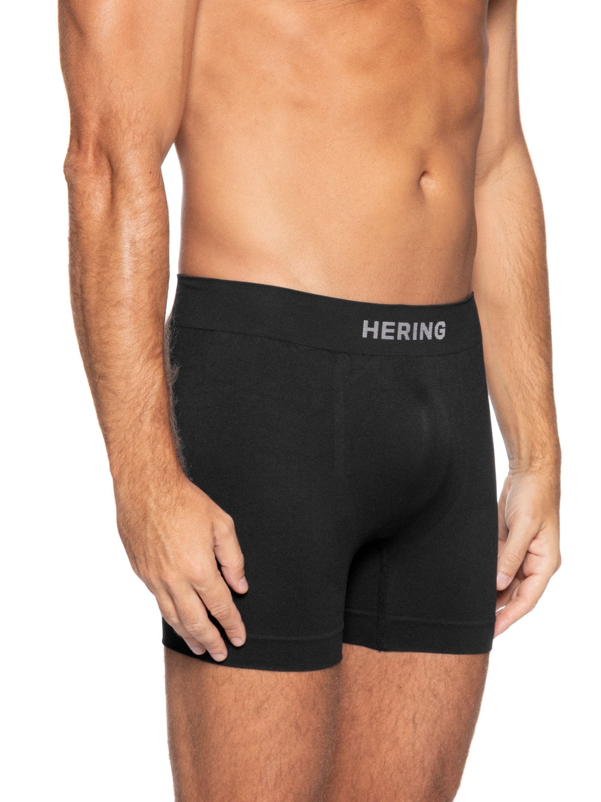 Kit Com 2 Cuecas Boxer Sem Costura Preto Hering Intimates