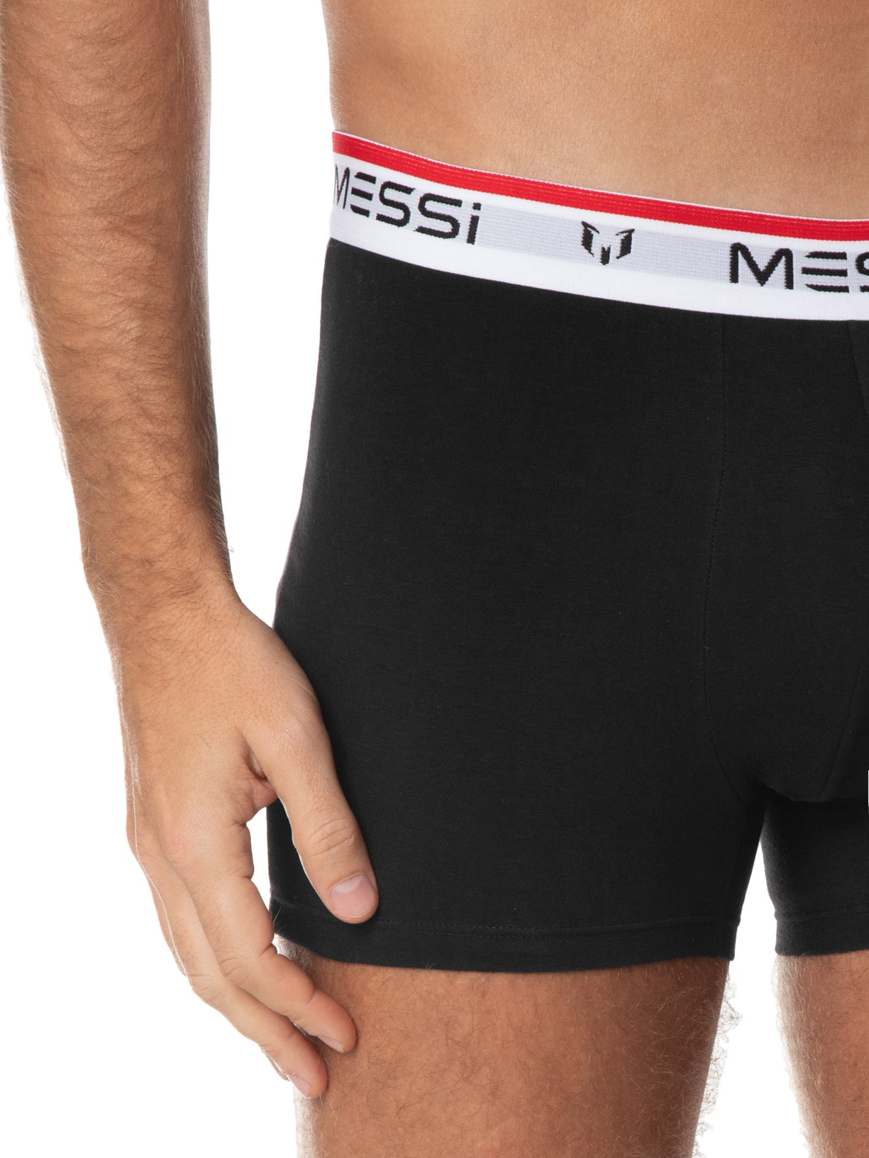 Kit Com 3 Cuecas Boxer Cotton Preto Casa Das Cuecas