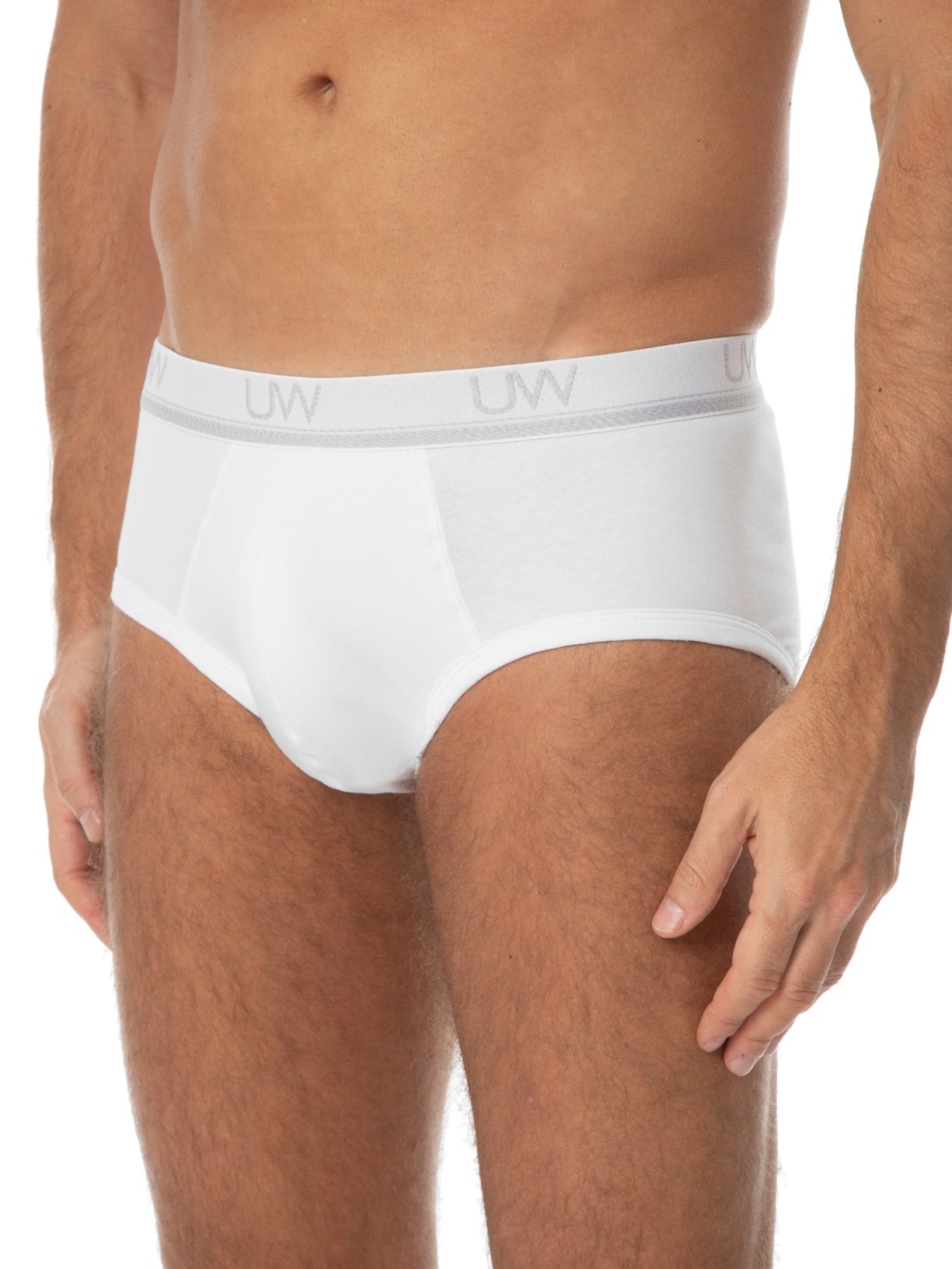 Kit Com 3 Cuecas Slip Algodão Cool Branco Casa Das Cuecas