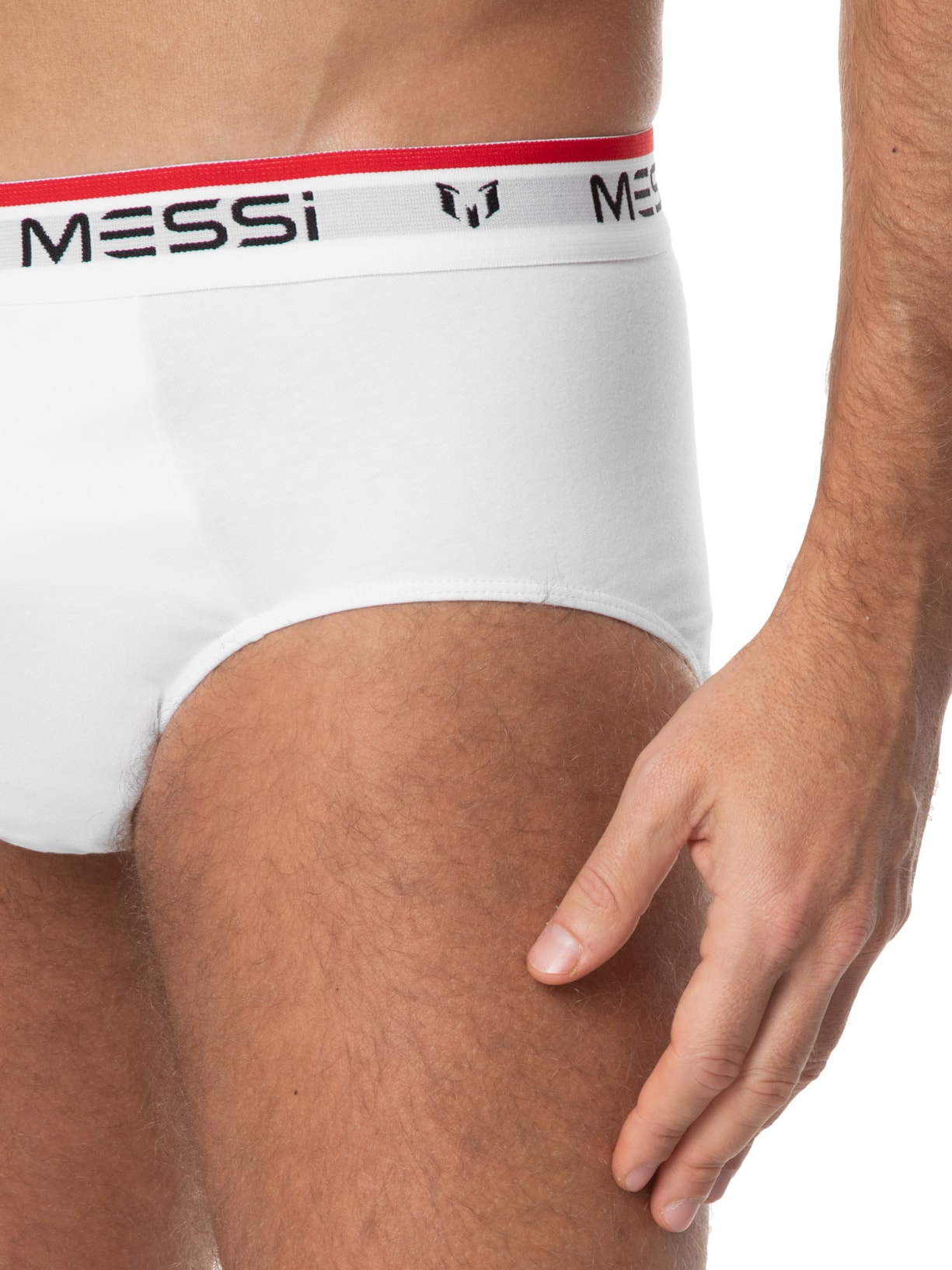 Kit Com 3 Cuecas Slip Cotton Branco Casa Das Cuecas