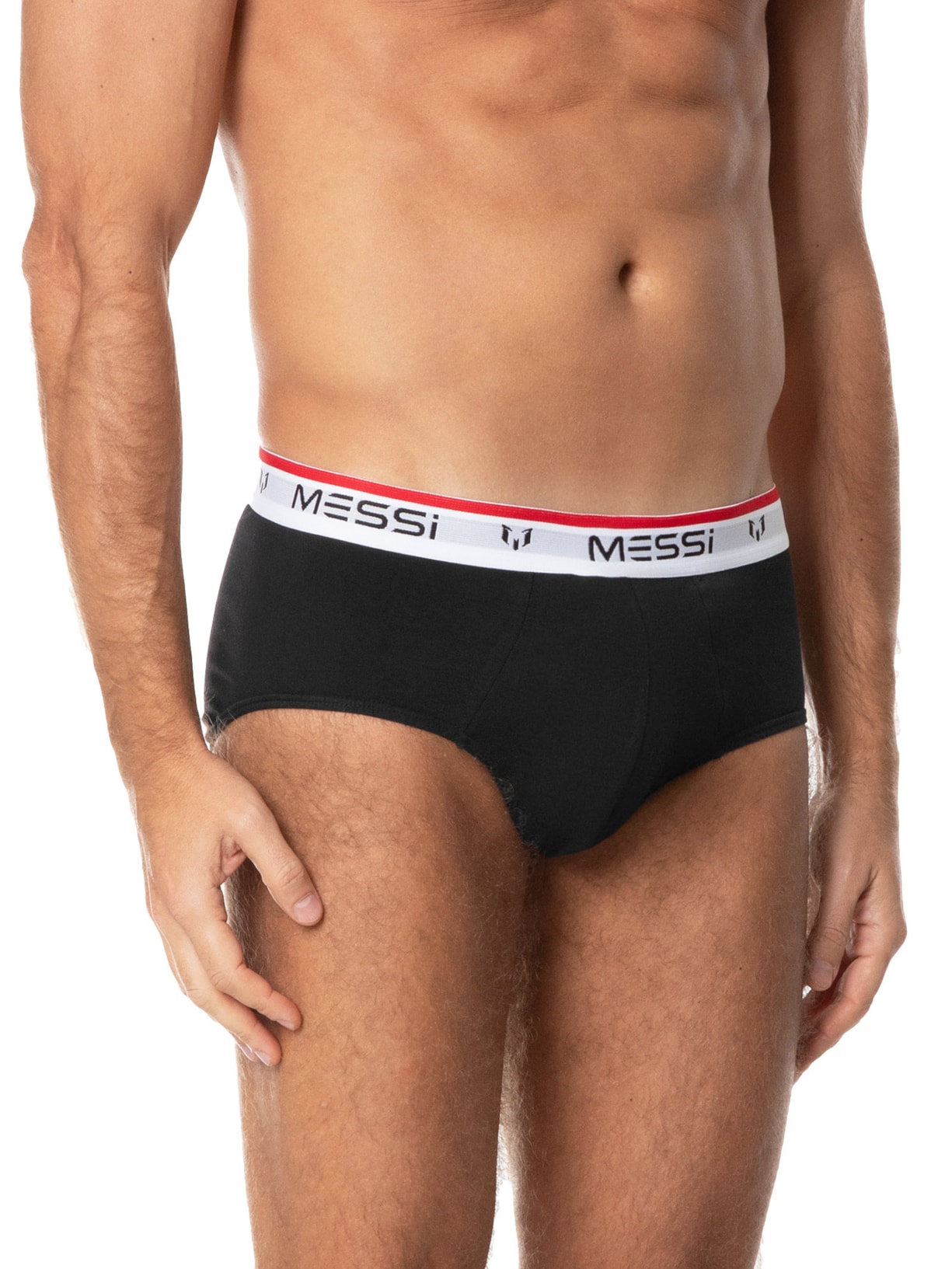 Kit Com 3 Cuecas Slip Cotton Preto Casa Das Cuecas