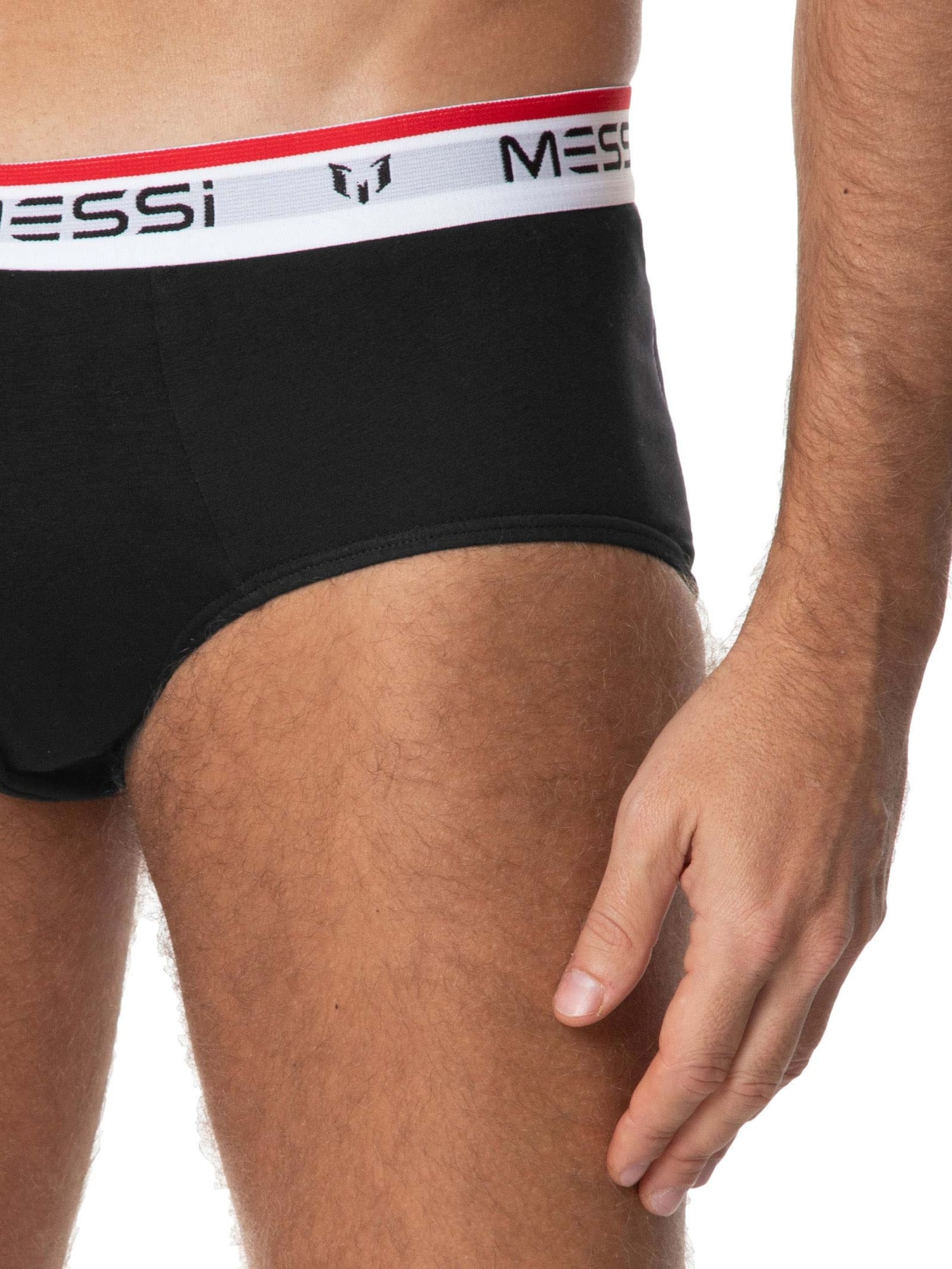 Kit Com 3 Cuecas Slip Cotton Preto Casa Das Cuecas