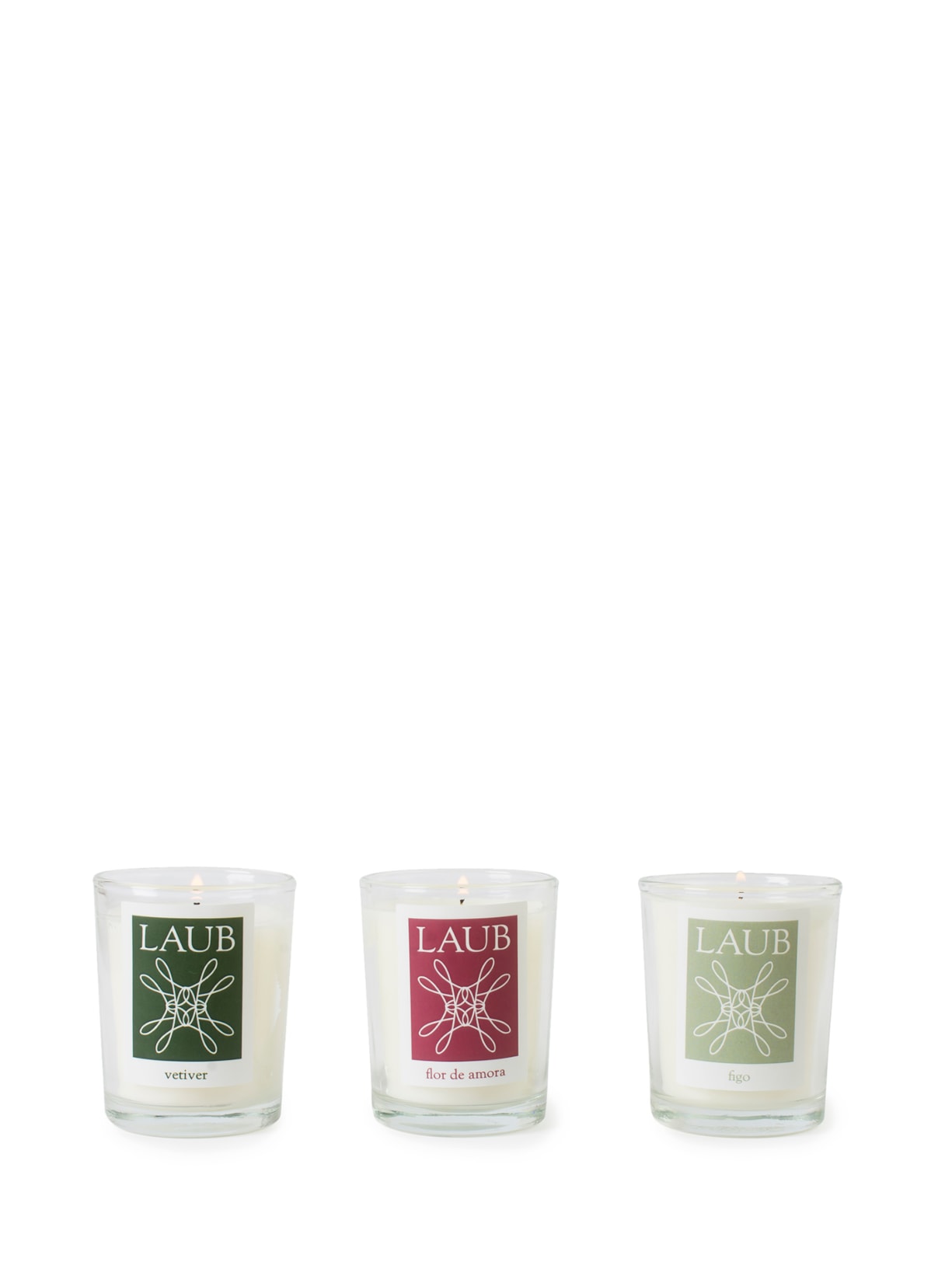 Kit Com 3 Mini Velas Amarelo Laub