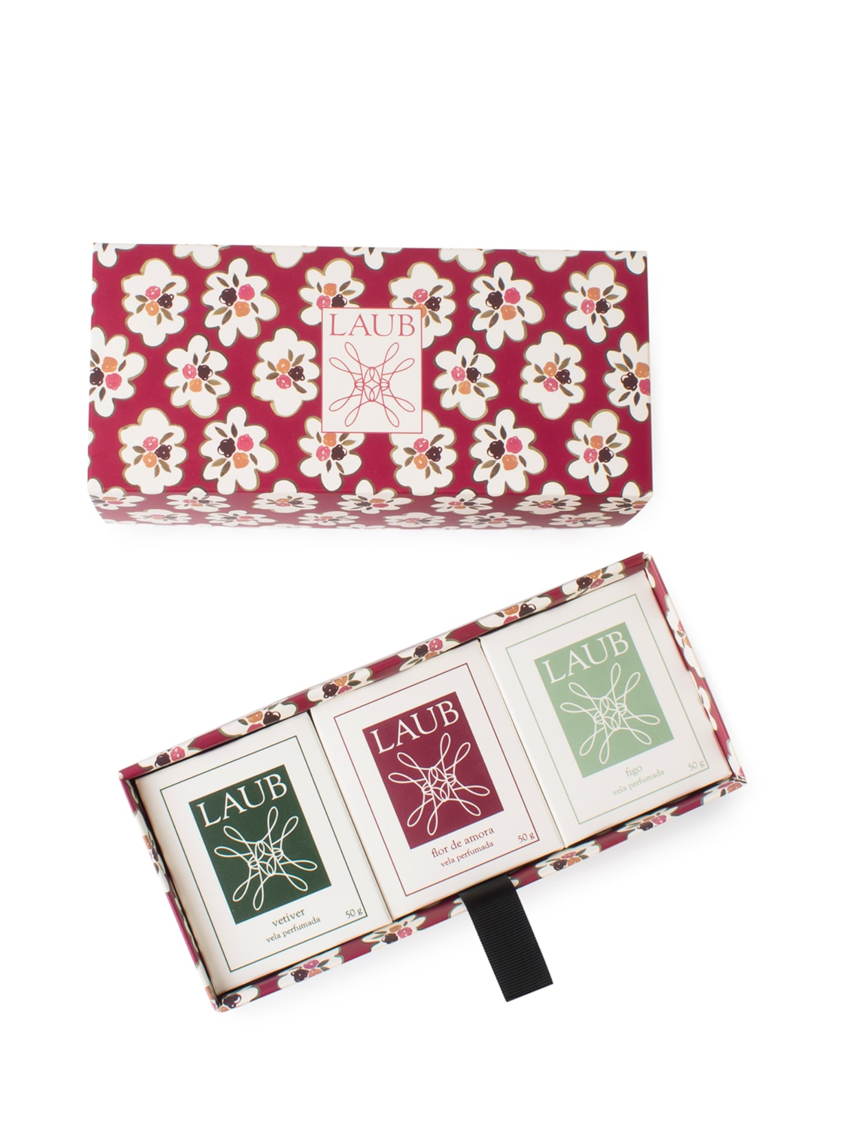 Kit Com 3 Mini Velas - Vermelho