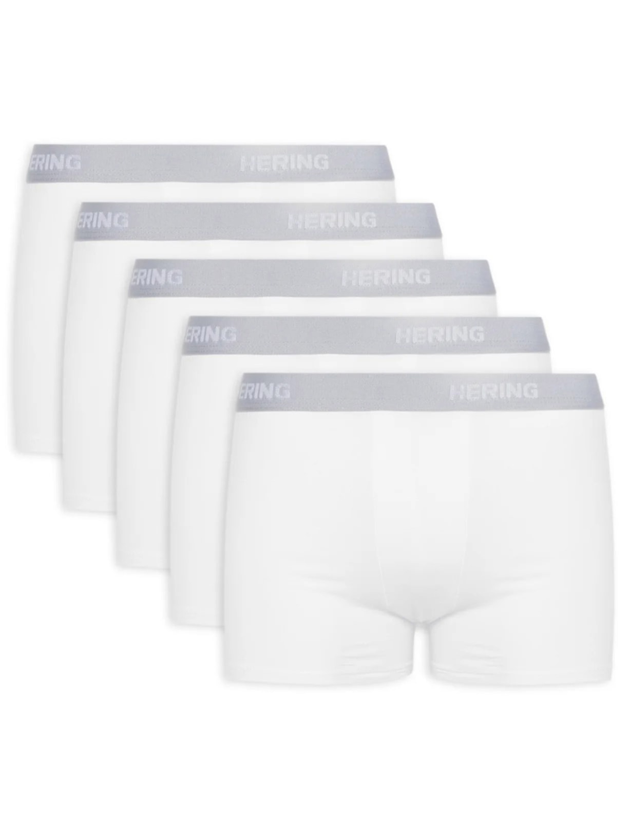 Kit Com 5 Cuecas Boxer - Branco