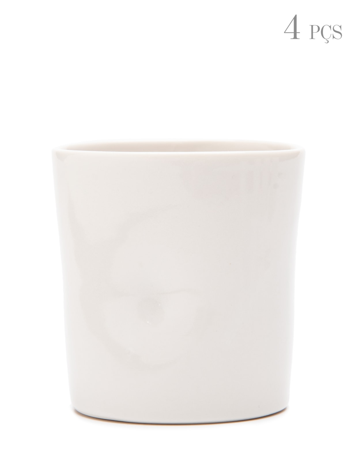 Kit Copo Café Ondulado Branco Rosa Dos Ventos