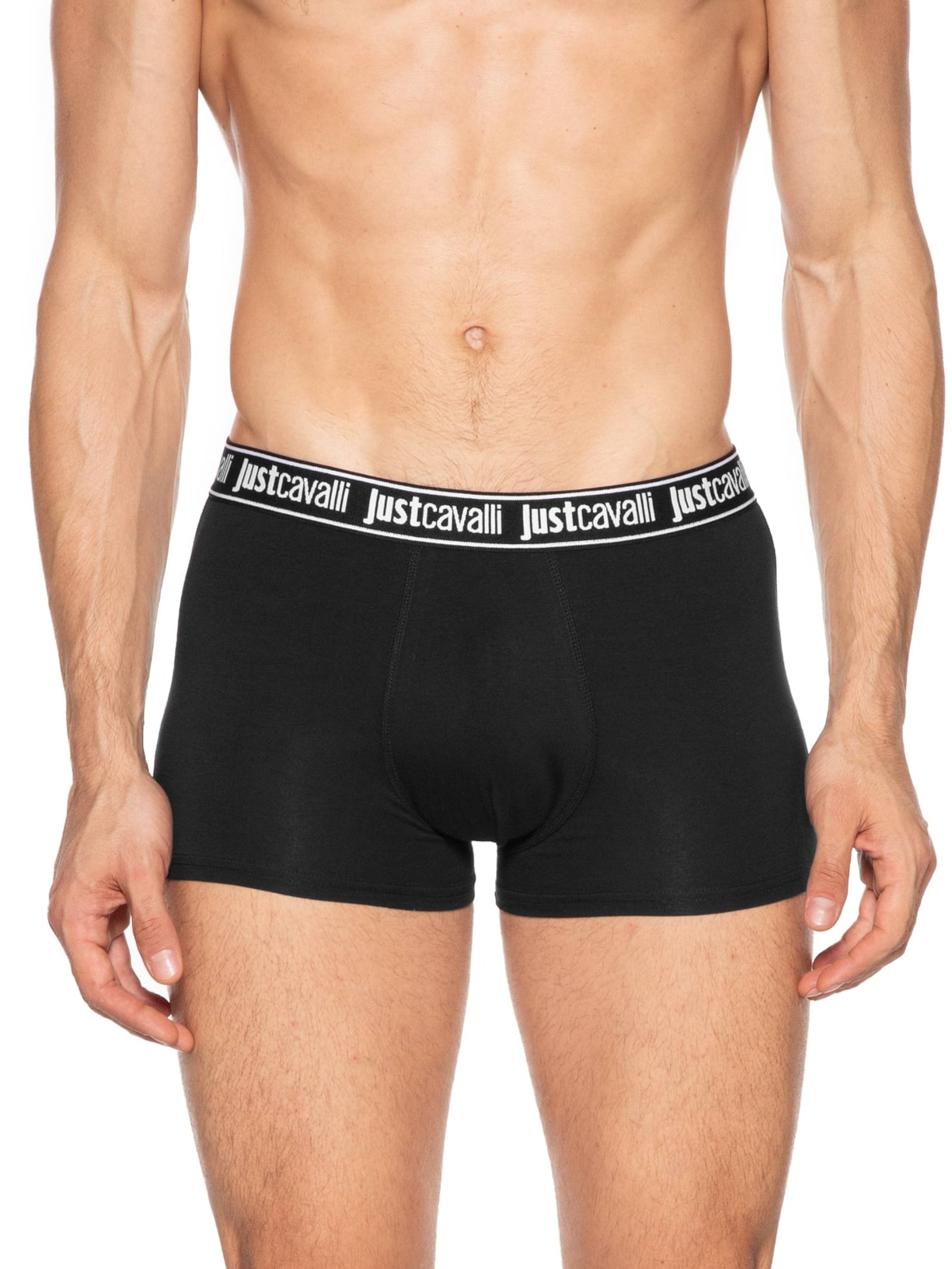 Kit Cueca 3 Pack Boxer Preto Just Cavalli