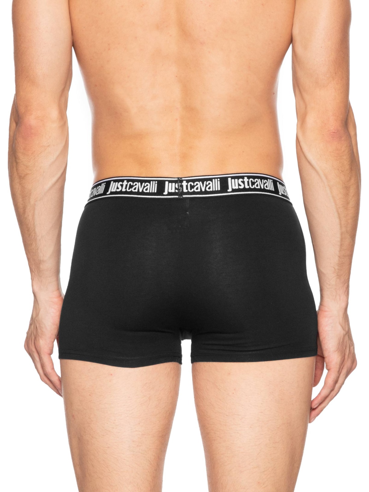 Kit Cueca 3 Pack Boxer Preto Just Cavalli