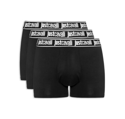 Kit Cueca 3 Pack Boxer - Preto