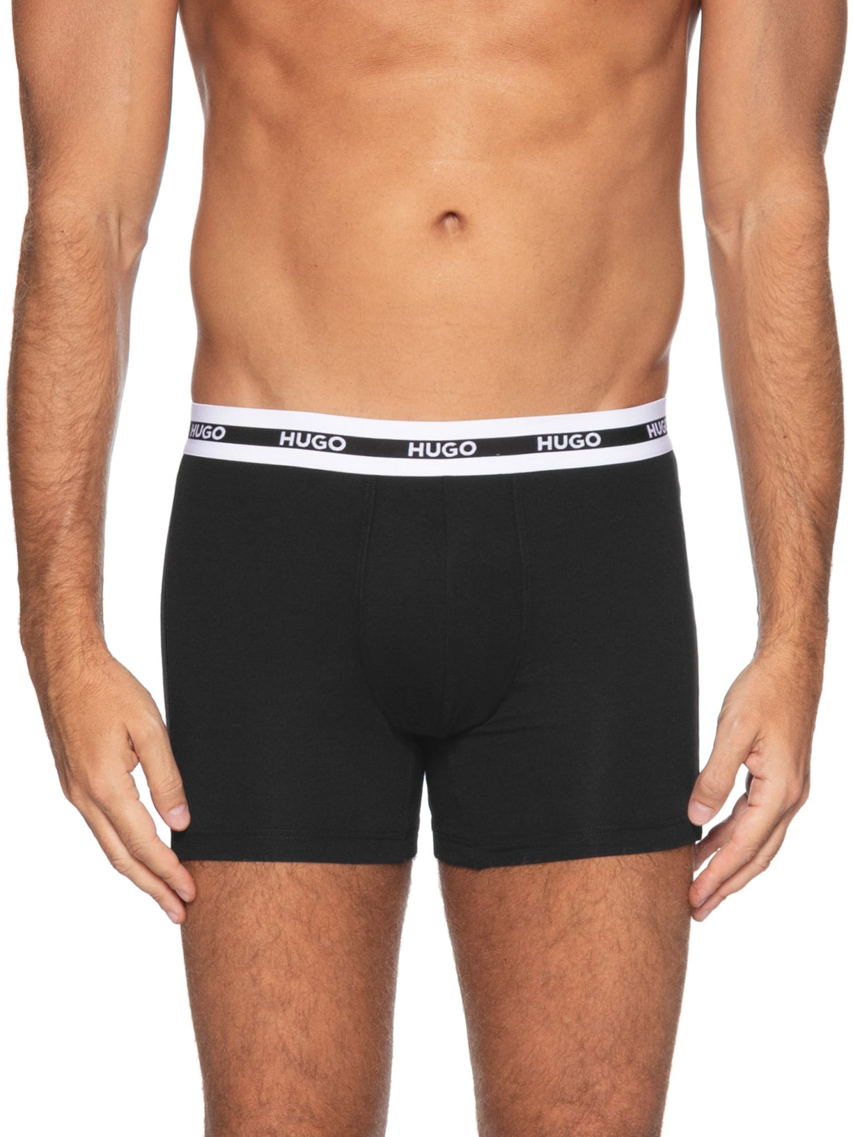 Kit Cueca 3p Boxer Briefs Tripl Planet Preto Hugo