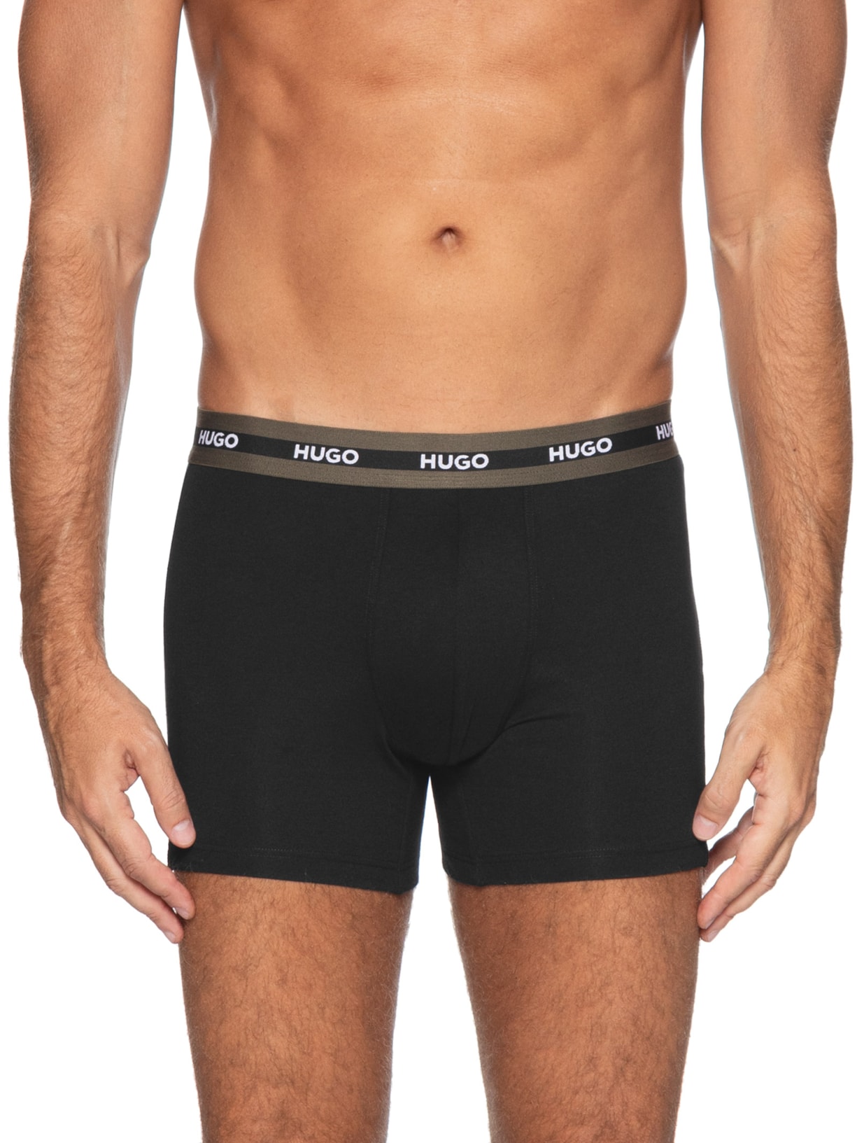 Kit Cueca 3p Boxer Briefs Tripl Planet Preto Hugo