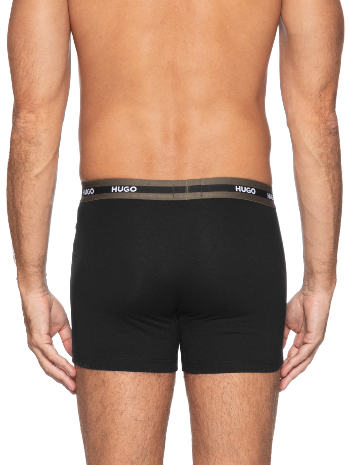 Kit Cueca 3p Boxer Briefs Tripl Planet Preto Hugo