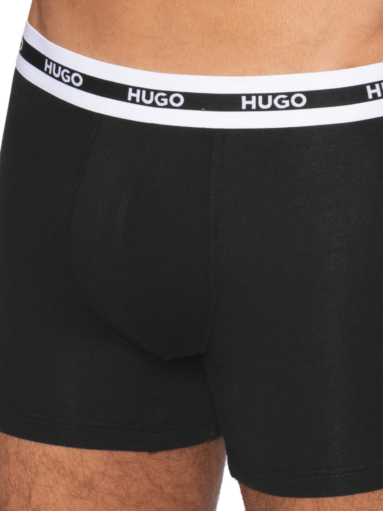 Kit Cueca 3p Boxer Briefs Tripl Planet Preto Hugo