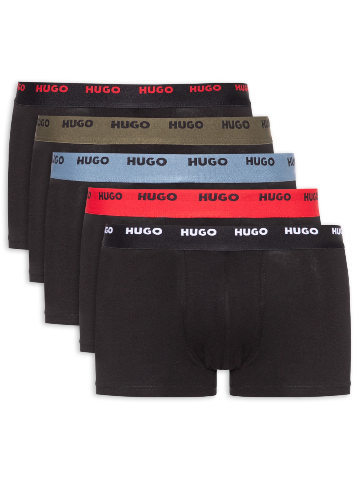 Kit Cueca 5 Peças Trunk Five Pack - Preto