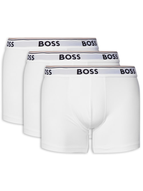 Kit Cueca Boxer 3p Power - Branco