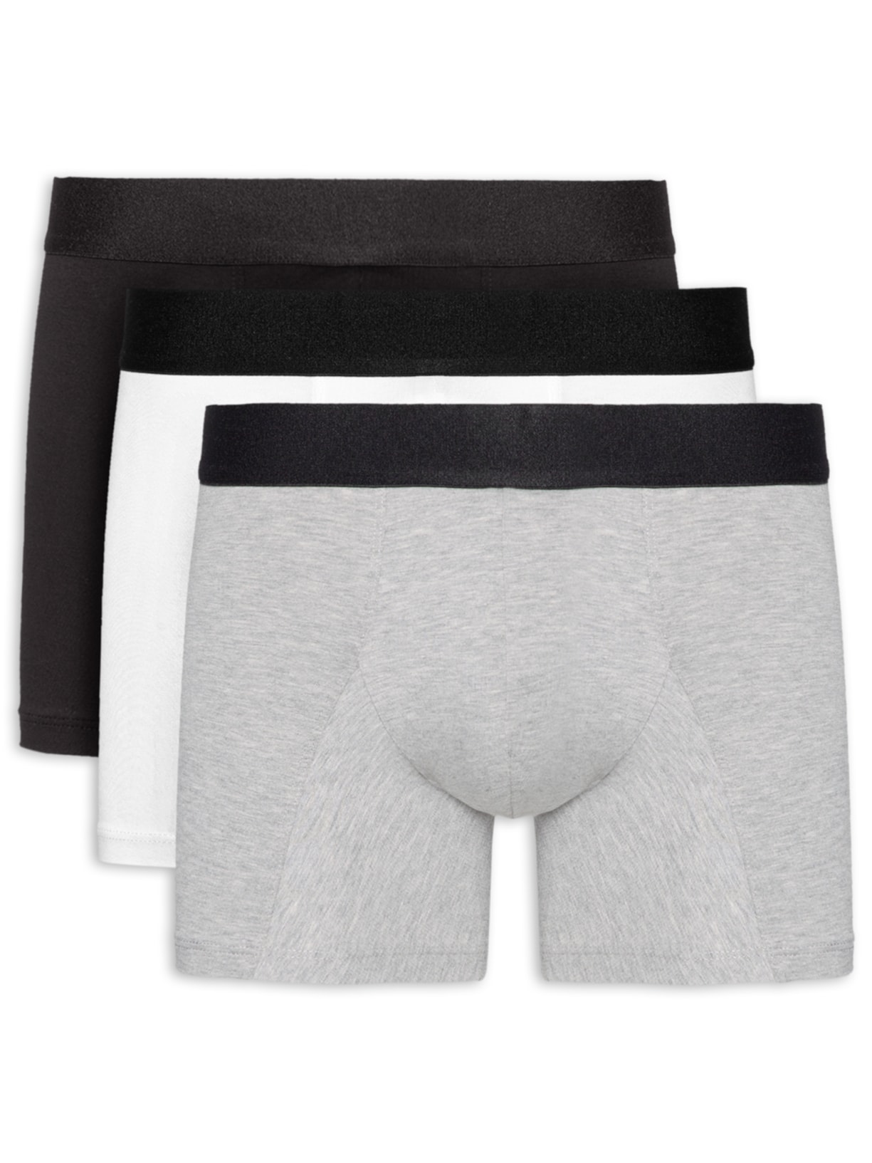 Kit Cueca Boxer Elástico Pima 3 Peças