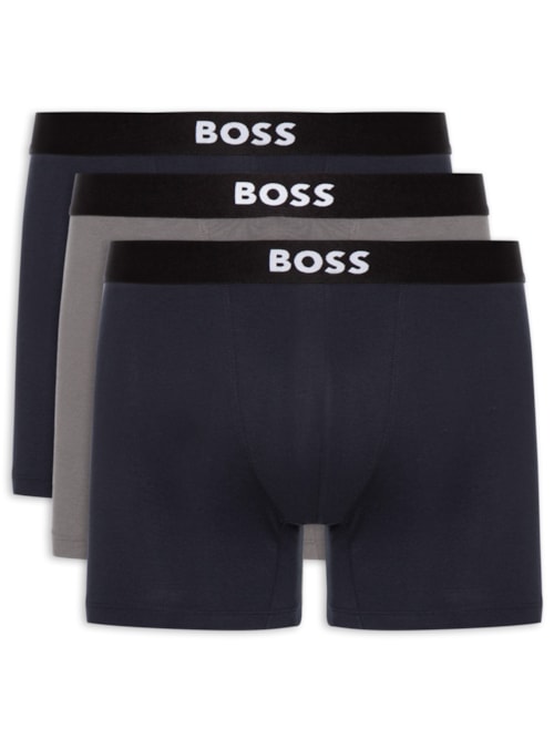 Kit Cueca BoxerBr 3P One - Preto