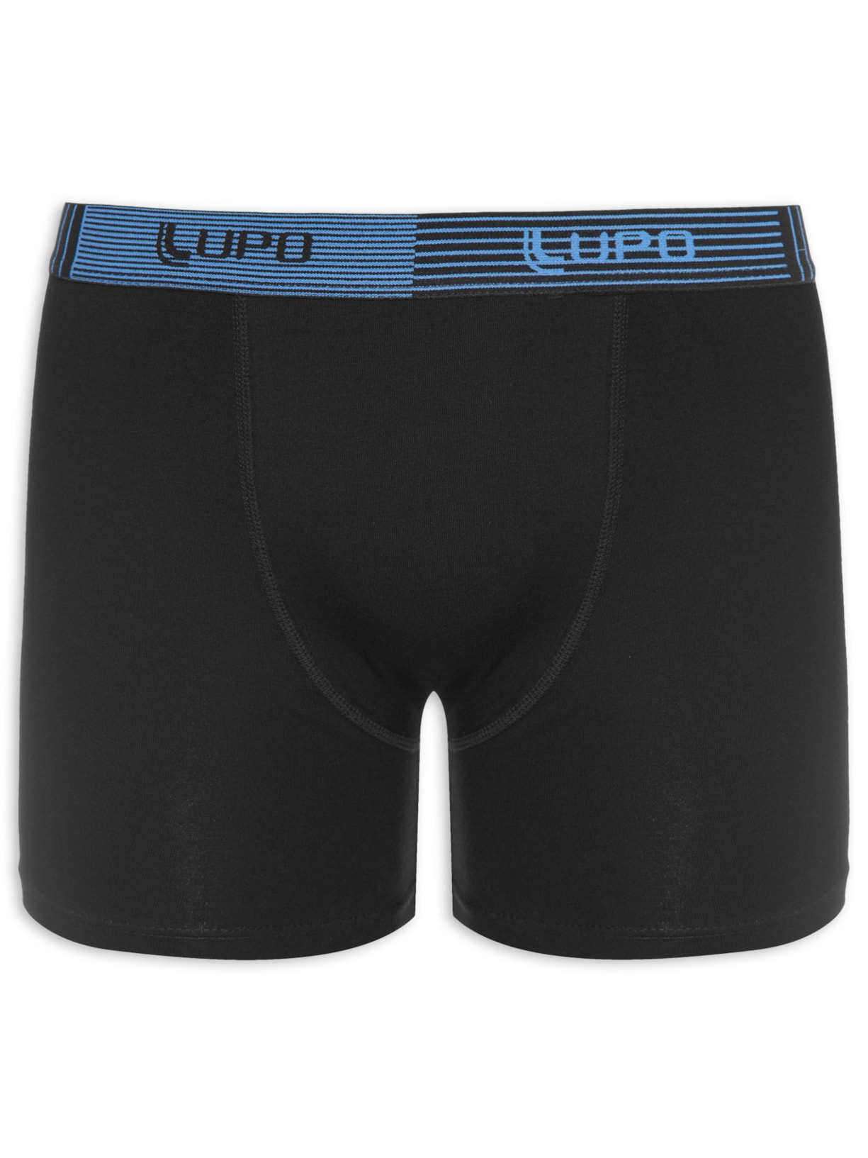 Kit Cueca Lupo Am Boxer - Preto