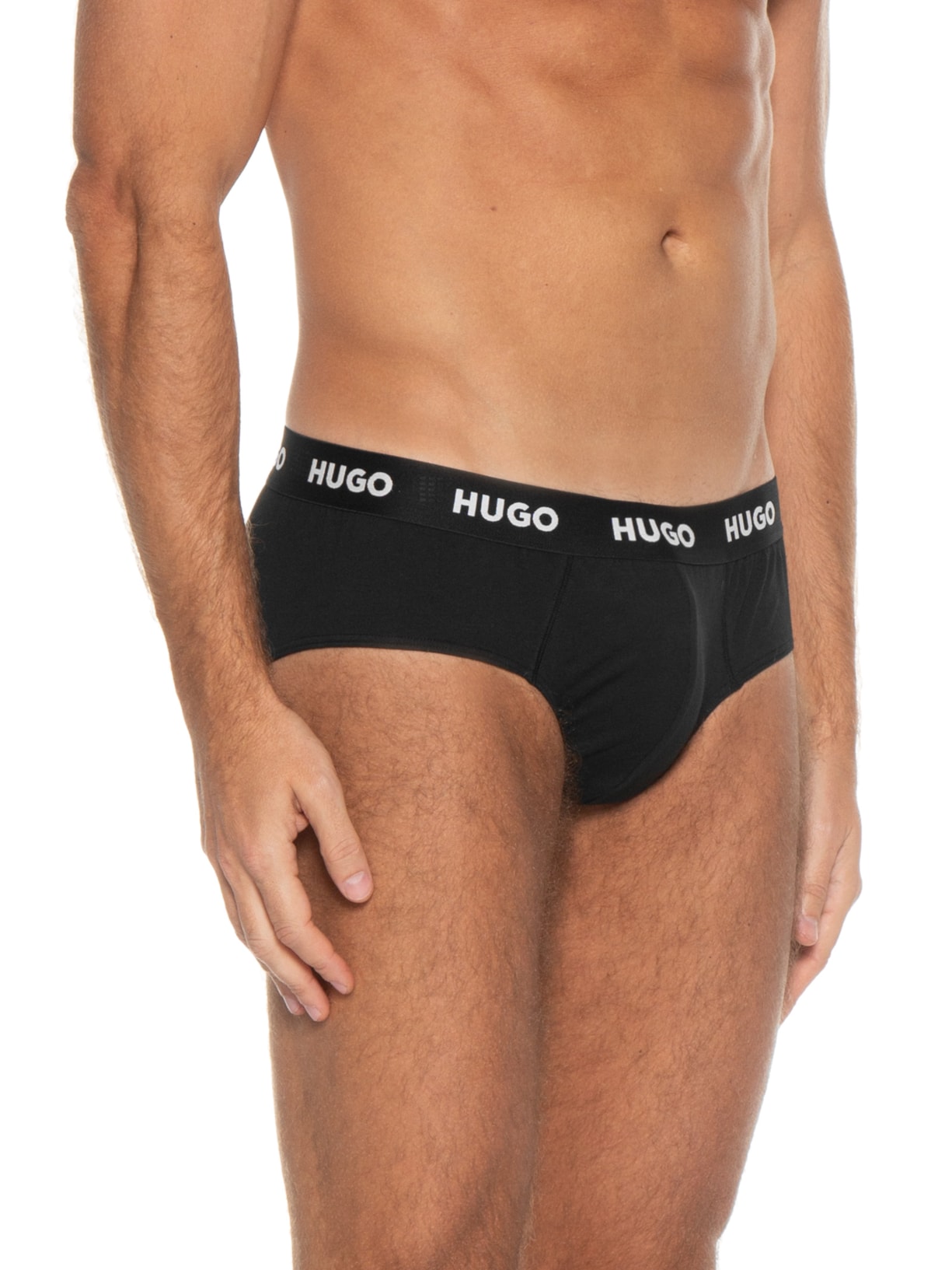 Kit Cueca Slip Hipbrief Tripletpack Preto Hugo