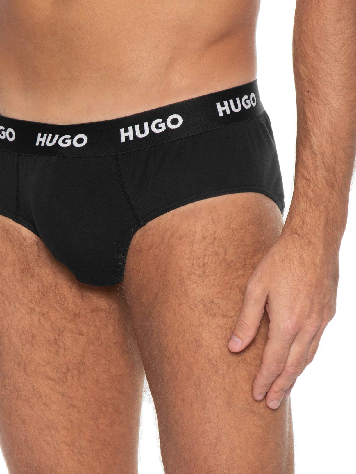 Kit Cueca Slip Hipbrief Tripletpack Preto Hugo