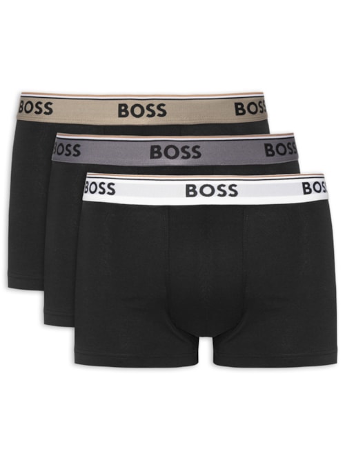 KIt Cueca Trunk 3 Peças Power - Preto