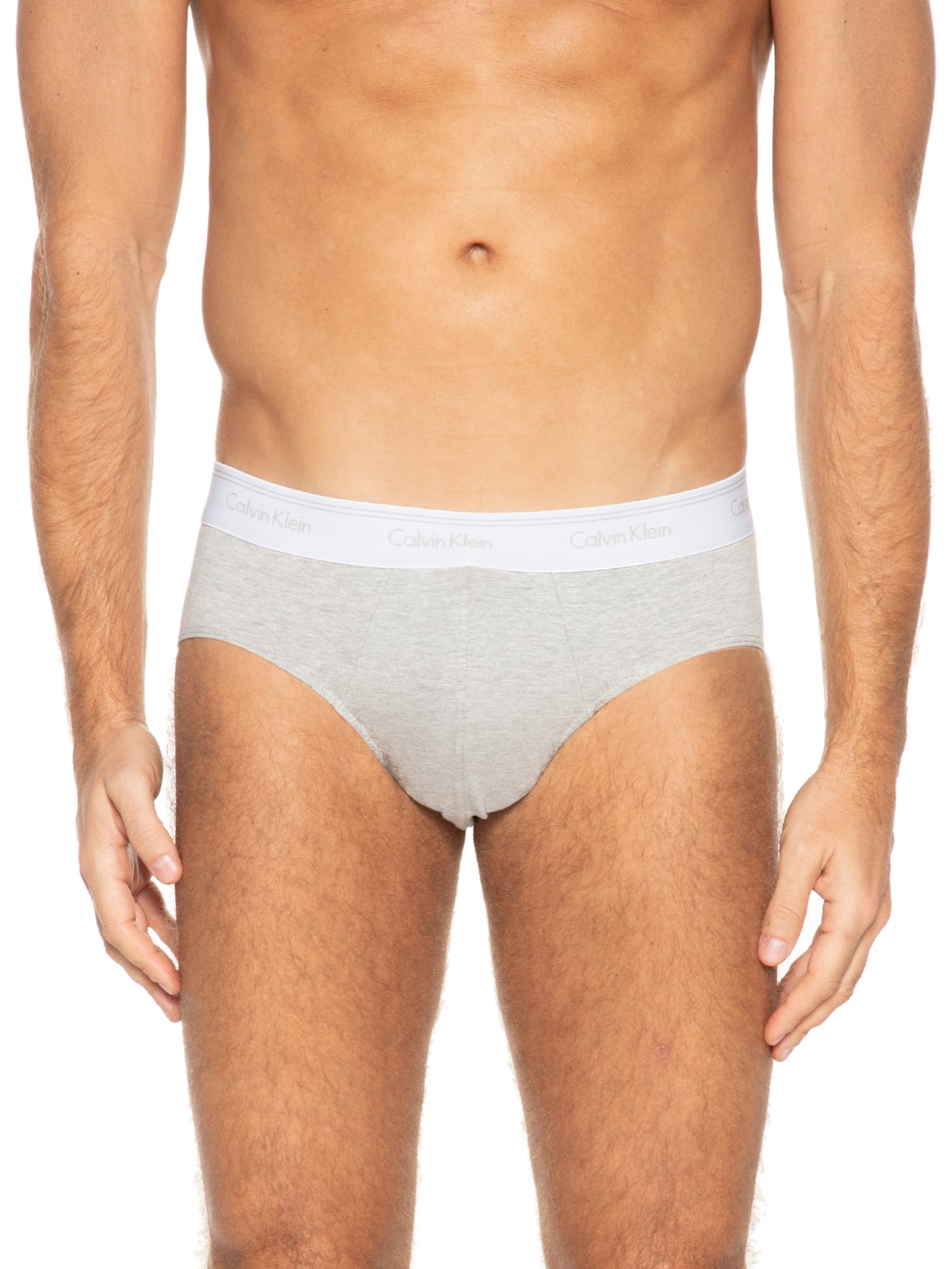 Kit Cuecas 2 Peças Brief Cinza Calvin Klein Underwear