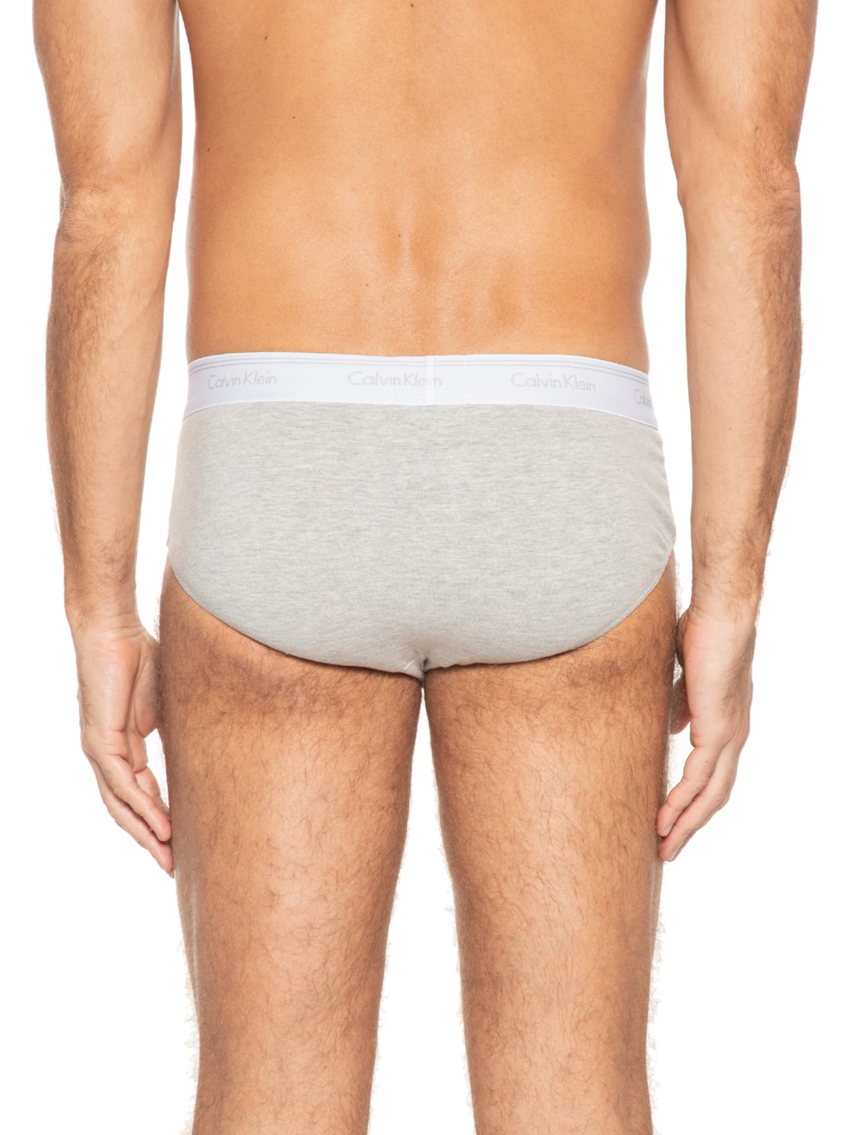 Kit Cuecas 2 Peças Brief Cinza Calvin Klein Underwear