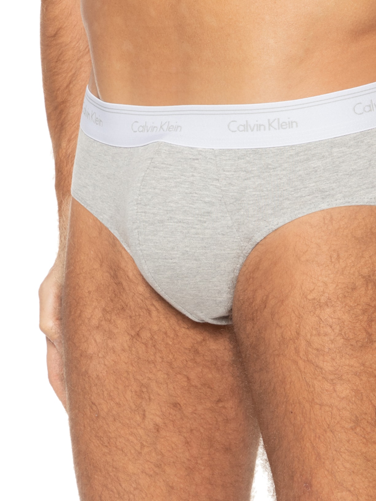 Kit Cuecas 2 Peças Brief Cinza Calvin Klein Underwear