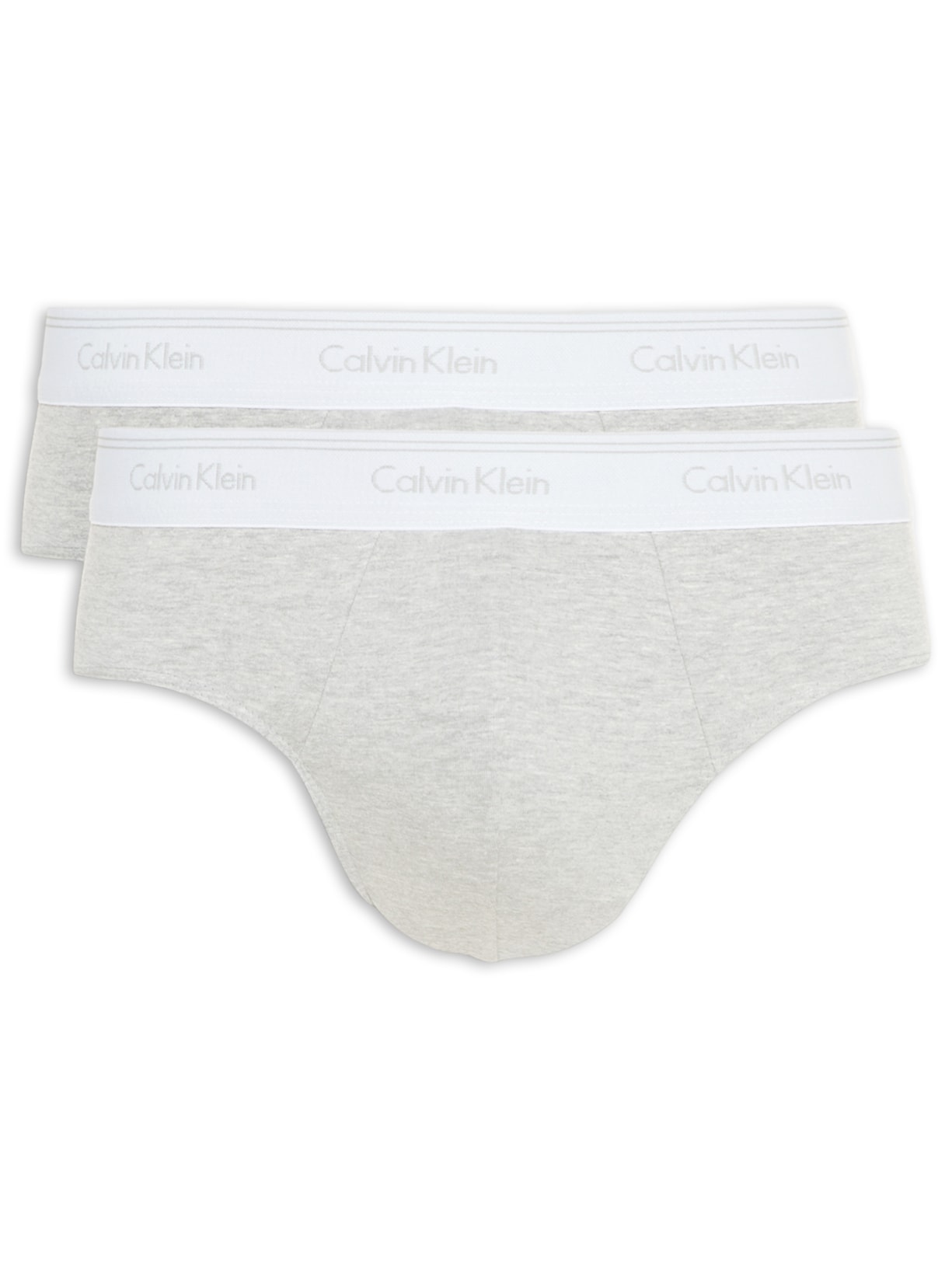 Kit Cuecas 2 Peças Brief Cinza Calvin Klein Underwear