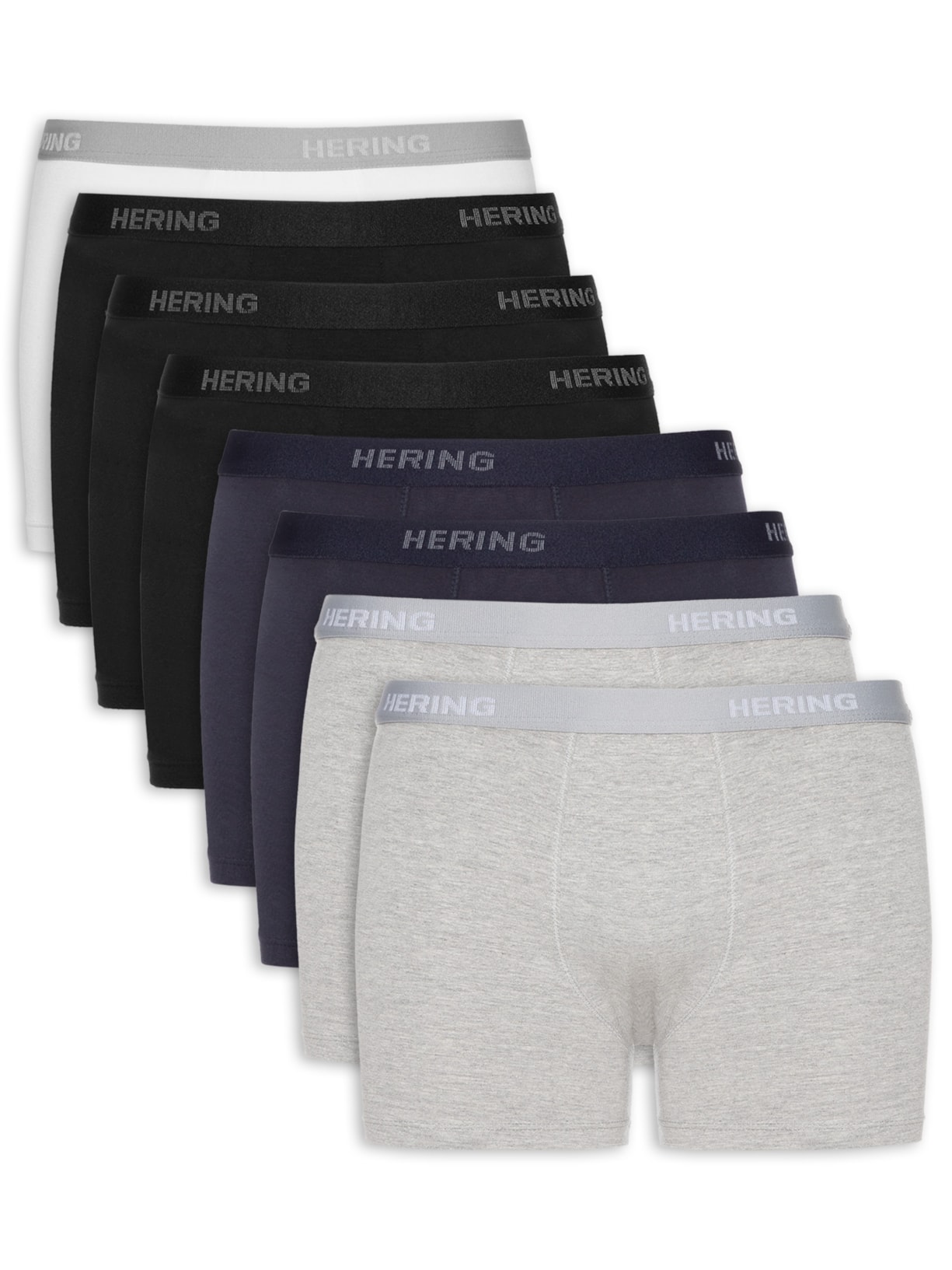 Kit Cuecas Boxer Masculinas 8 Peças - Branco