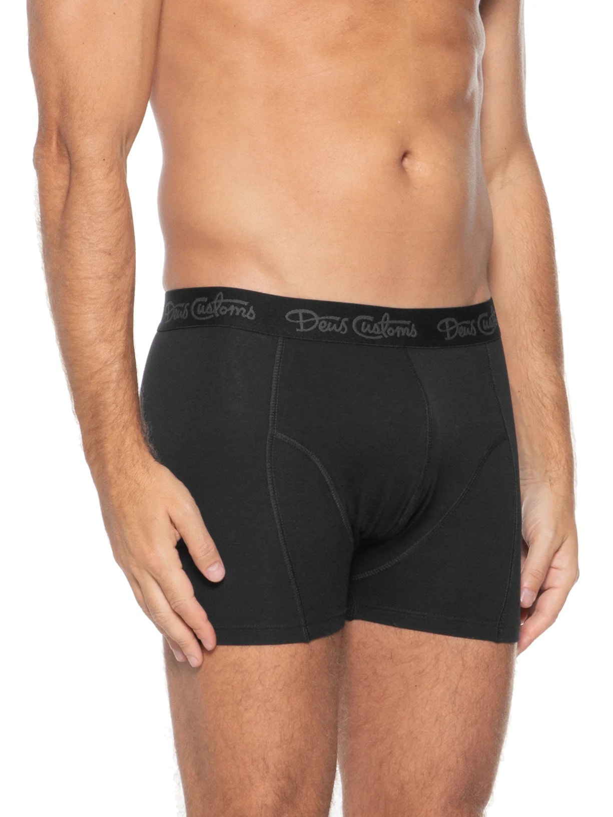 Kit Cuecas Mid Rise Preto  Deus Ex Machina