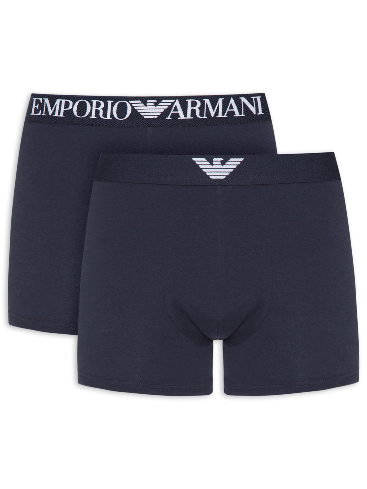 Kit Cuecas Trunk Logo Águia Azul Emporio Armani Bodywear