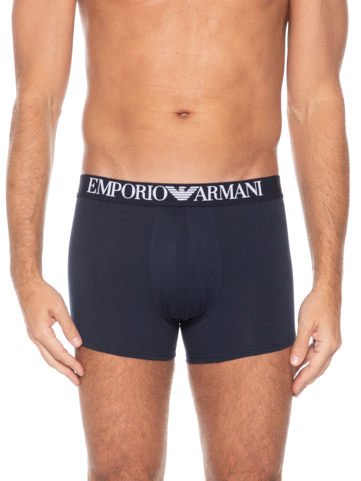 Kit Cuecas Trunk Logo Águia Azul Emporio Armani Bodywear