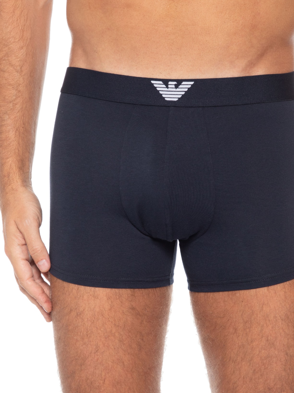 Kit Cuecas Trunk Logo Águia Azul Emporio Armani Bodywear