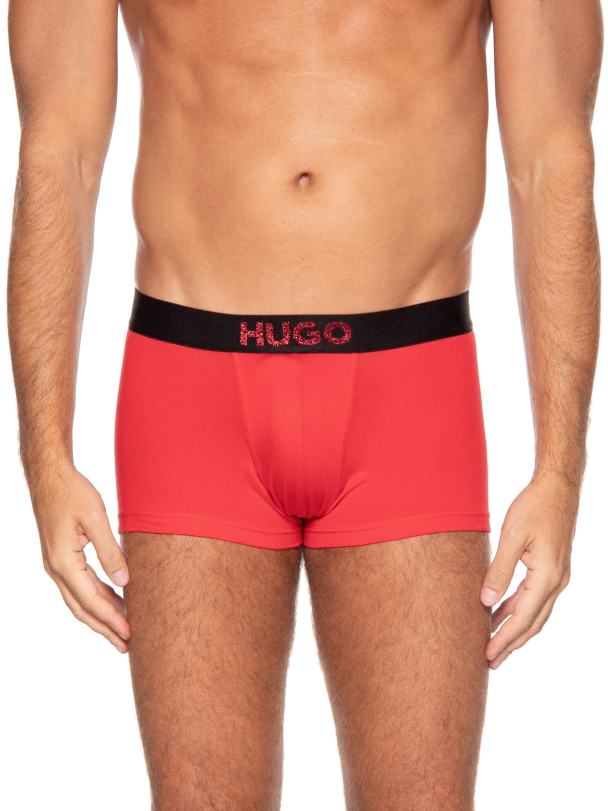 KIt Cuecas Trunk Twin Lurex G 2 Peças Vermelho Hugo