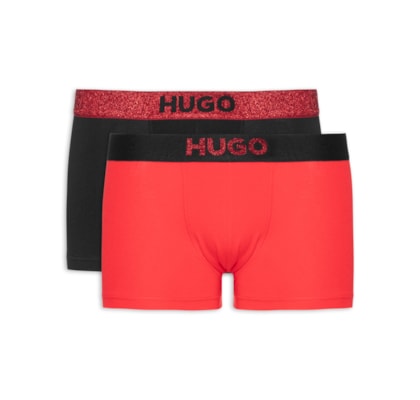 KIt Cuecas Trunk Twin Lurex G 2 Peças - Vermelho