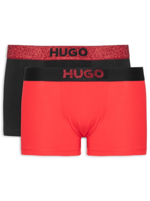 KIt Cuecas Trunk Twin Lurex G 2 Peças - Vermelho