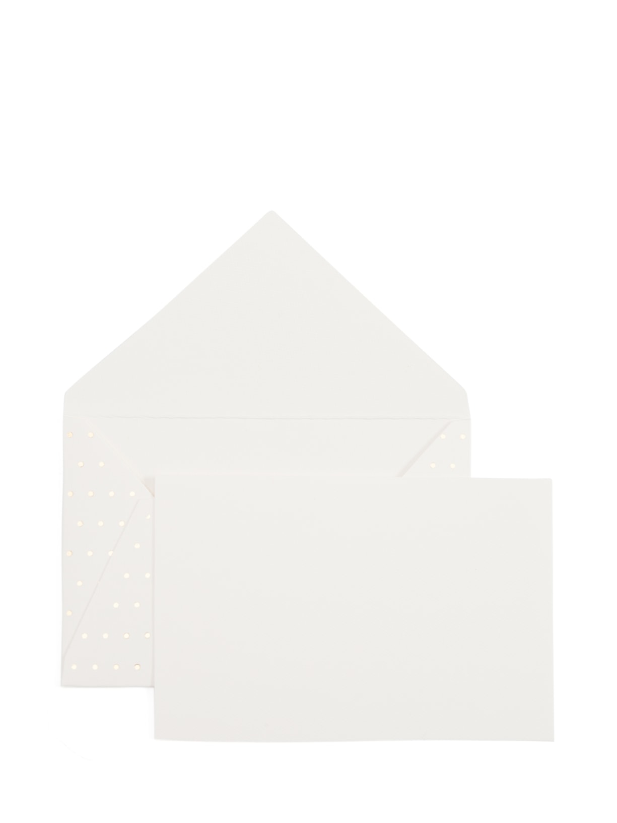 Kit de 10 Cartões De Agradecimento Dots Em Papel Markatto Concetto - Branco
