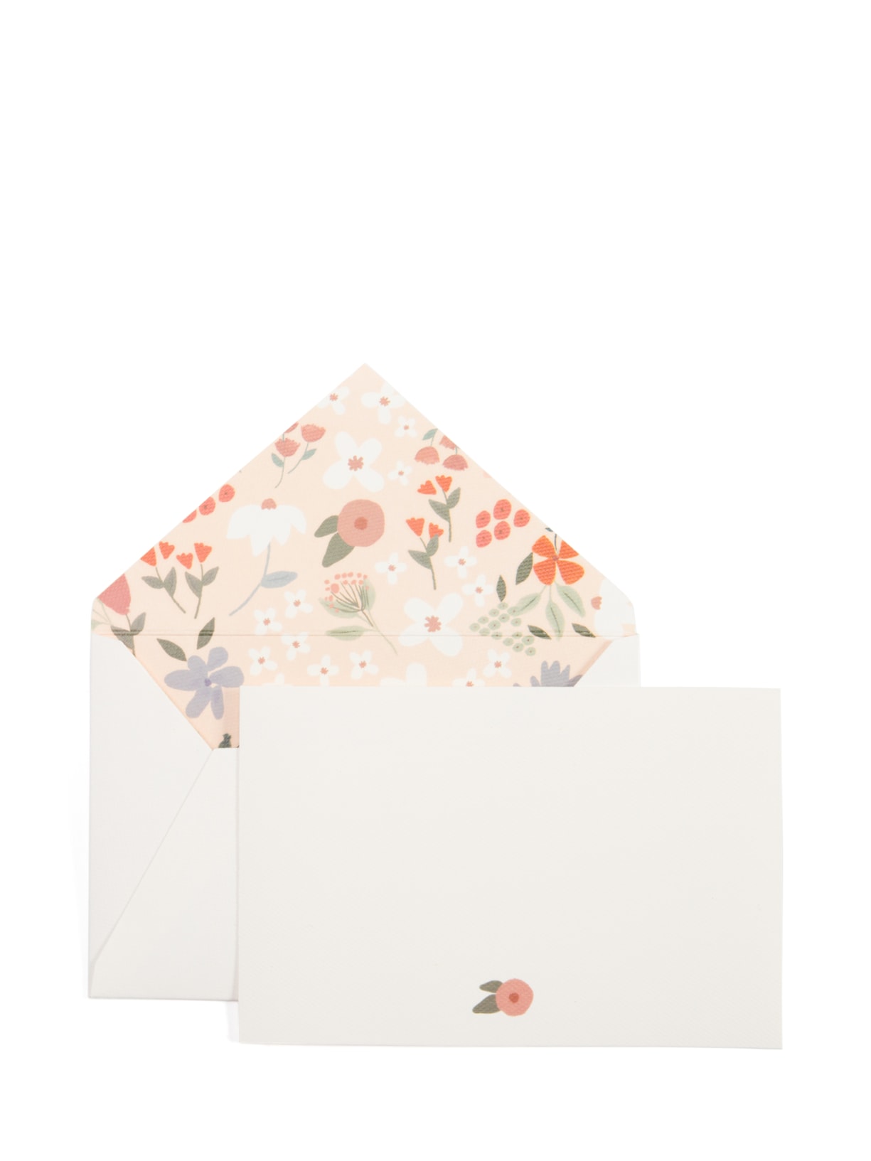 Kit de 10 Cartões De Agradecimento Teodora Mix Em Papel Markatto Concetto - Branco