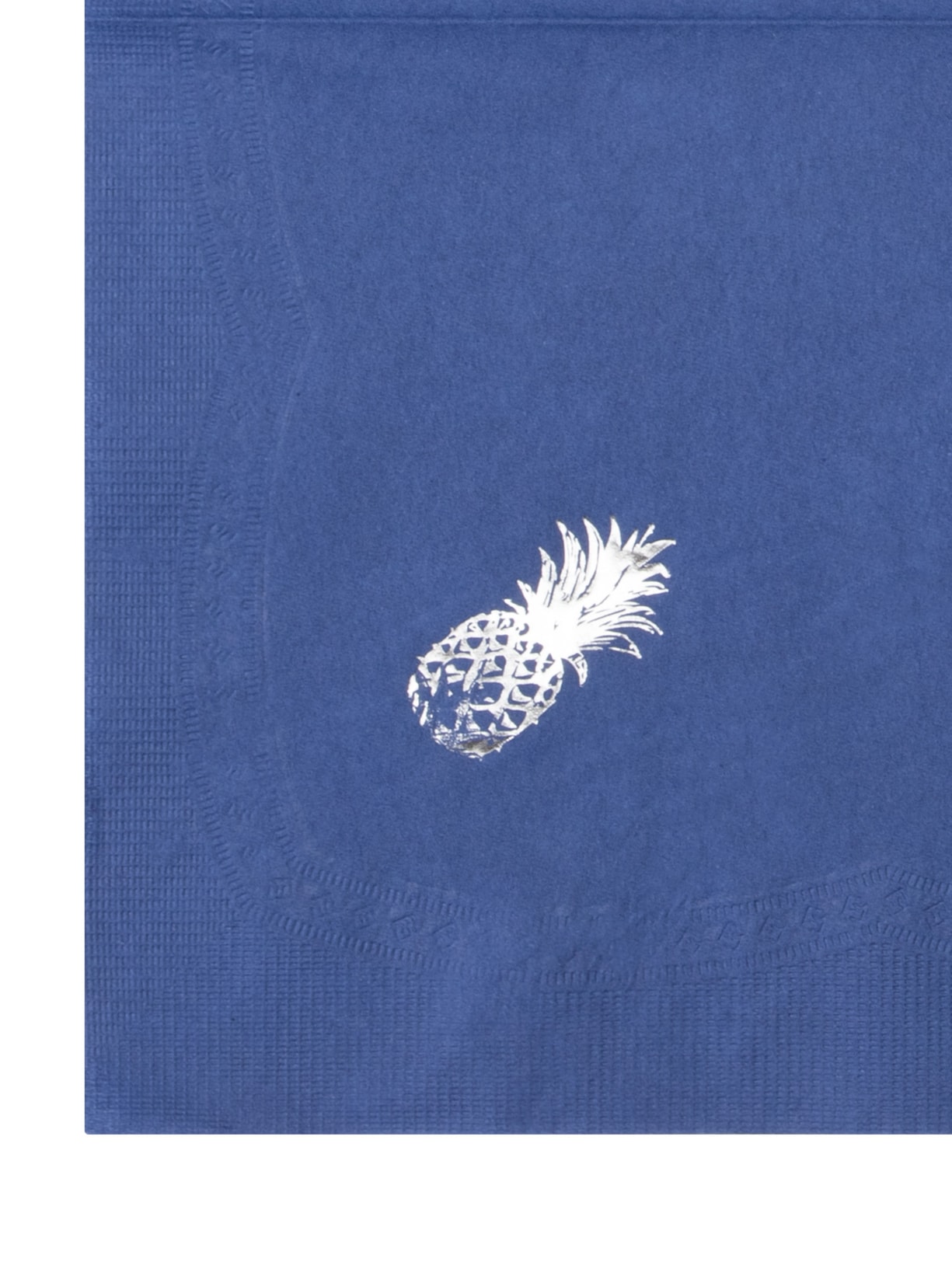 Kit de 12 Guardanapos De Papel Abacaxi Azul Easy Home Design