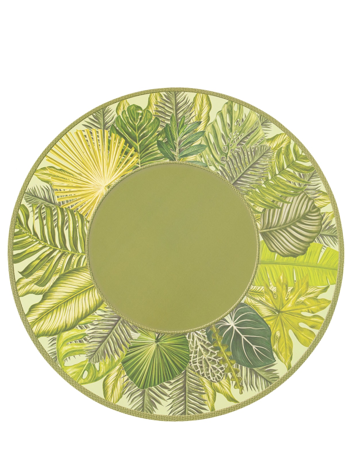 Kit de 12 Jogos Americanos Jungle Em Papel Verde Easy Home Design