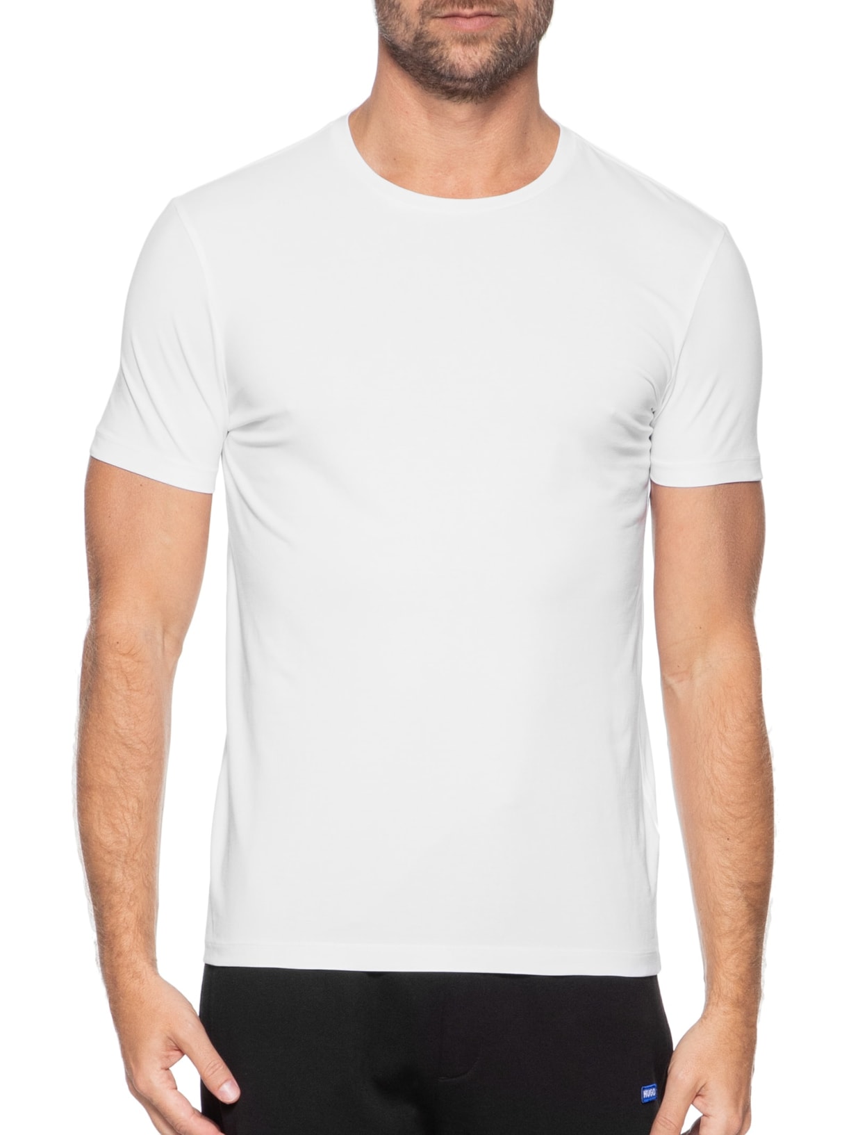 Kit De 2 Camisetas Masculina Manga Curta Preto Hugo