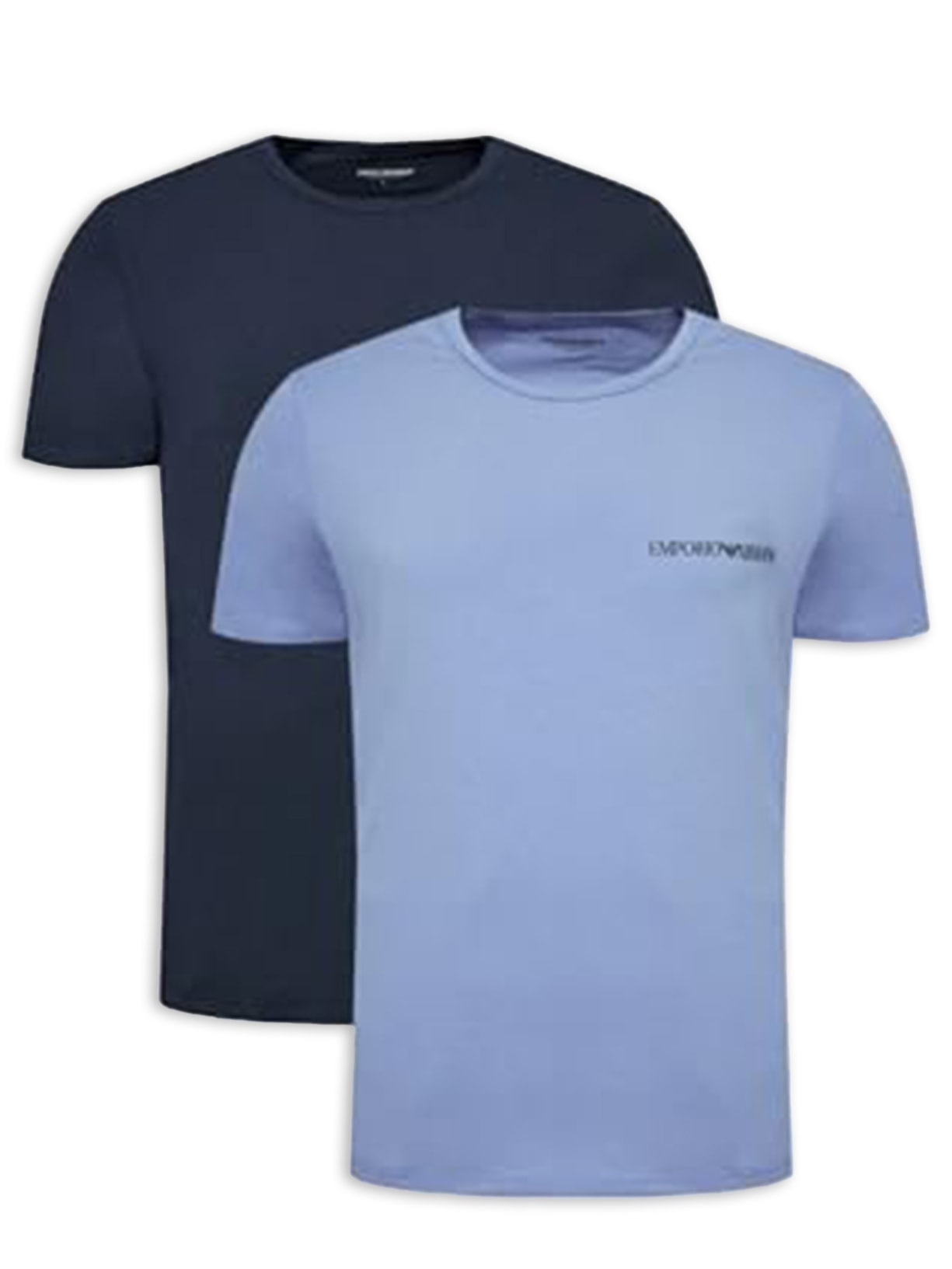 Kit De 2 Camisetas Masculinas - Azul